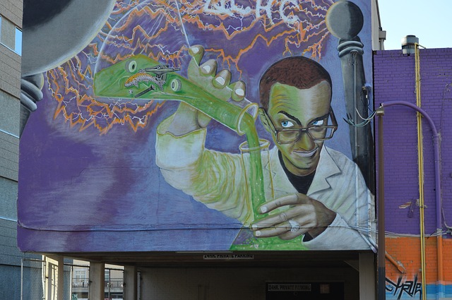 graffiti na budově